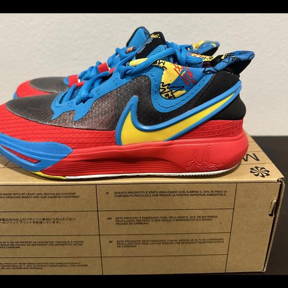 New Nike Kyrie 8 GO SE Youth 7 or Women's 8.5 Black/Tour Yellow/Noir/Jaune Tour - Picture 5 of 7